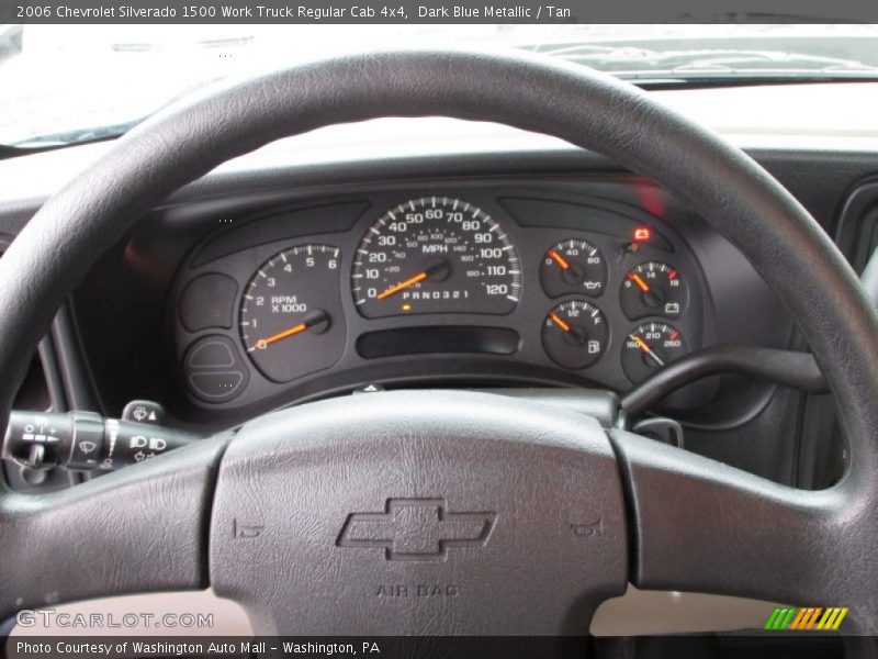 Dark Blue Metallic / Tan 2006 Chevrolet Silverado 1500 Work Truck Regular Cab 4x4