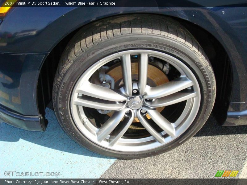 Twilight Blue Pearl / Graphite 2007 Infiniti M 35 Sport Sedan