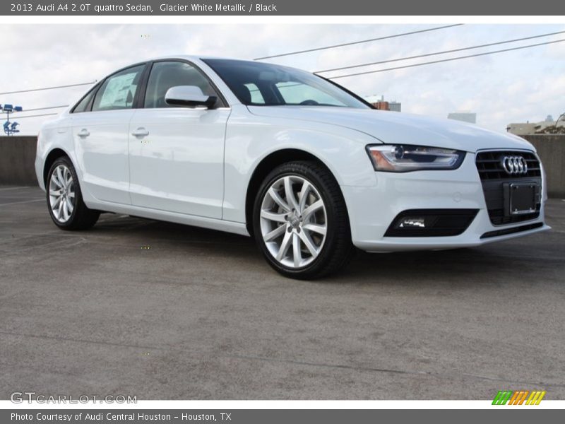 Glacier White Metallic / Black 2013 Audi A4 2.0T quattro Sedan