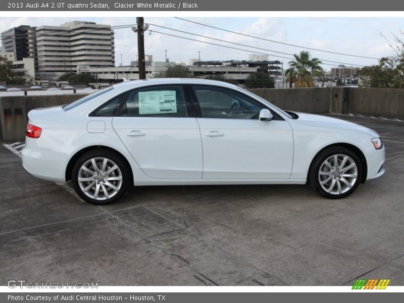 Glacier White Metallic / Black 2013 Audi A4 2.0T quattro Sedan