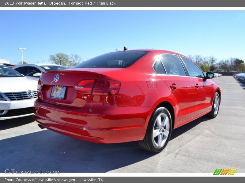 Tornado Red / Titan Black 2013 Volkswagen Jetta TDI Sedan