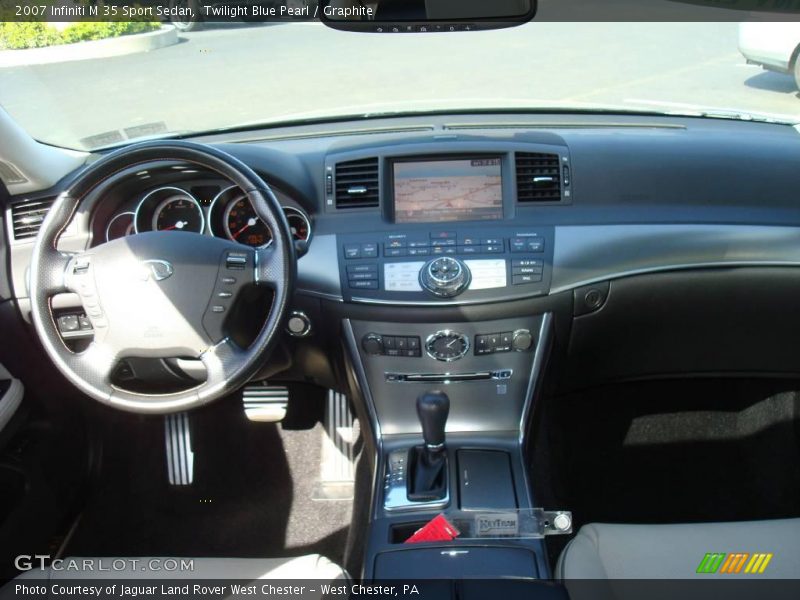 Twilight Blue Pearl / Graphite 2007 Infiniti M 35 Sport Sedan