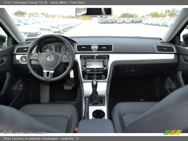 Candy White / Titan Black 2013 Volkswagen Passat TDI SE