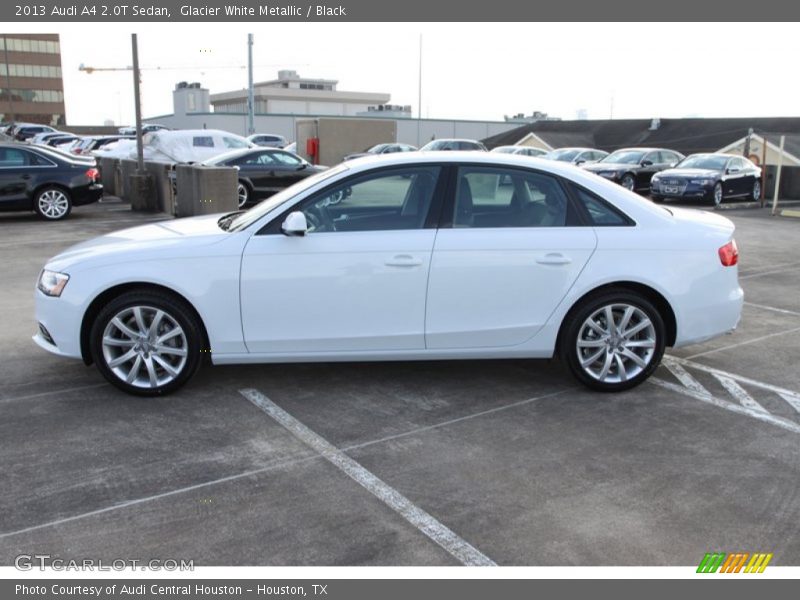Glacier White Metallic / Black 2013 Audi A4 2.0T Sedan