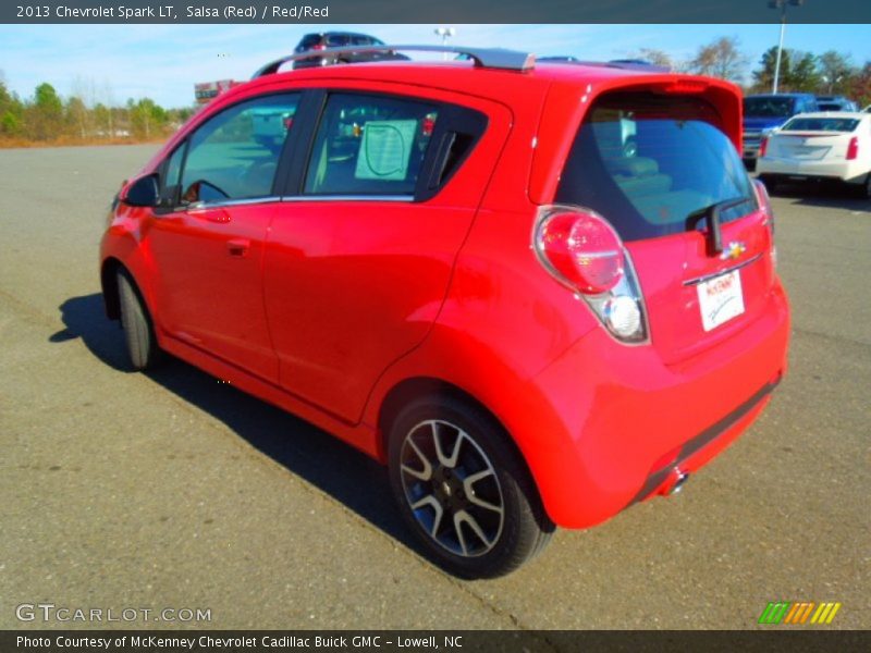 Salsa (Red) / Red/Red 2013 Chevrolet Spark LT