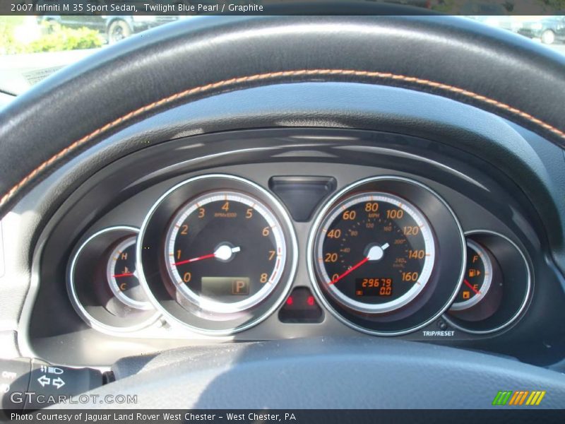 Twilight Blue Pearl / Graphite 2007 Infiniti M 35 Sport Sedan