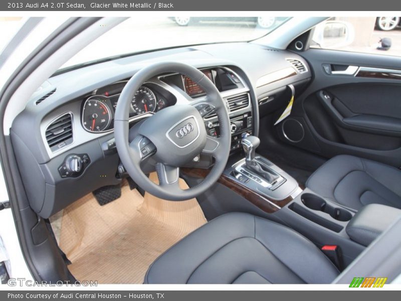 Glacier White Metallic / Black 2013 Audi A4 2.0T Sedan