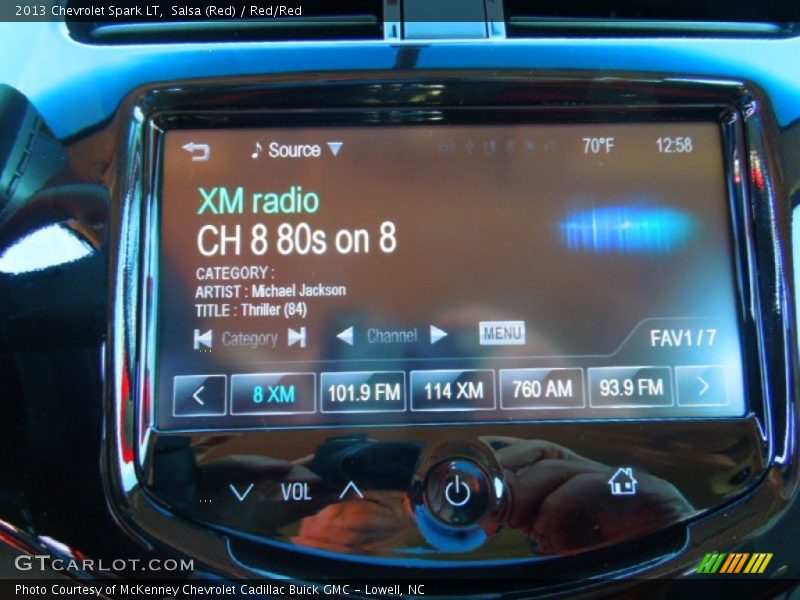 Salsa (Red) / Red/Red 2013 Chevrolet Spark LT