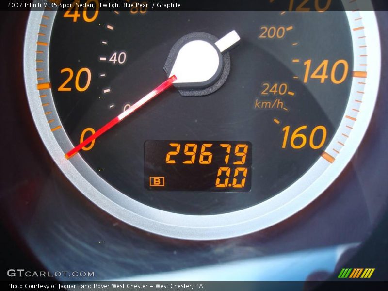 Twilight Blue Pearl / Graphite 2007 Infiniti M 35 Sport Sedan