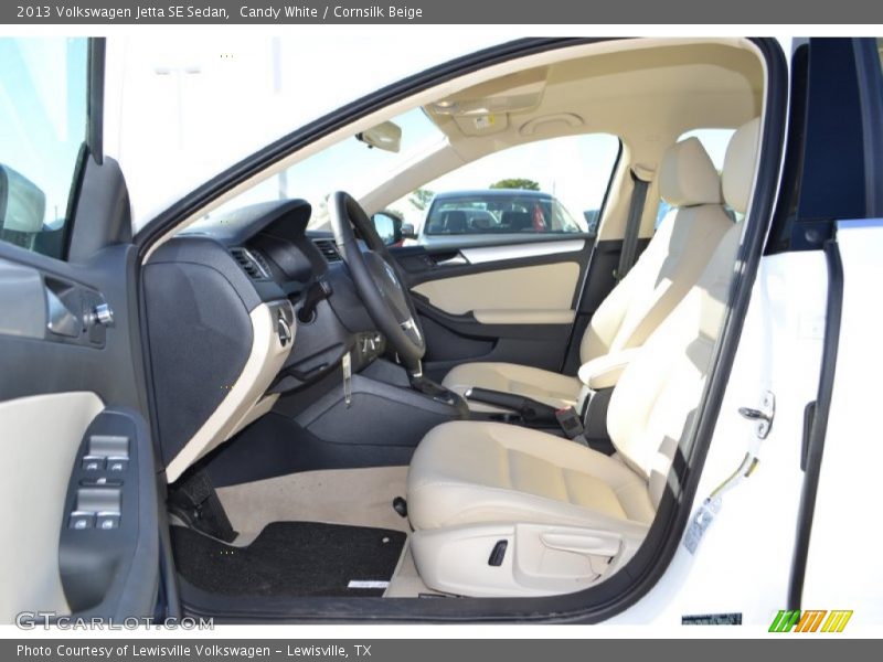 Candy White / Cornsilk Beige 2013 Volkswagen Jetta SE Sedan