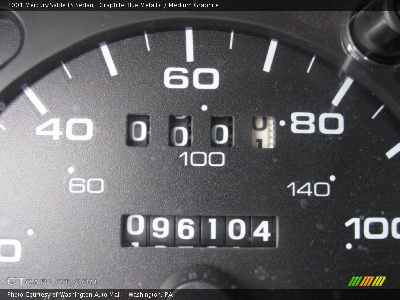 Graphite Blue Metallic / Medium Graphite 2001 Mercury Sable LS Sedan
