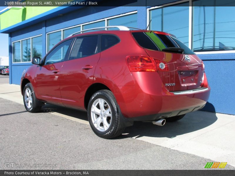 Venom Red Pearl / Black 2008 Nissan Rogue SL AWD