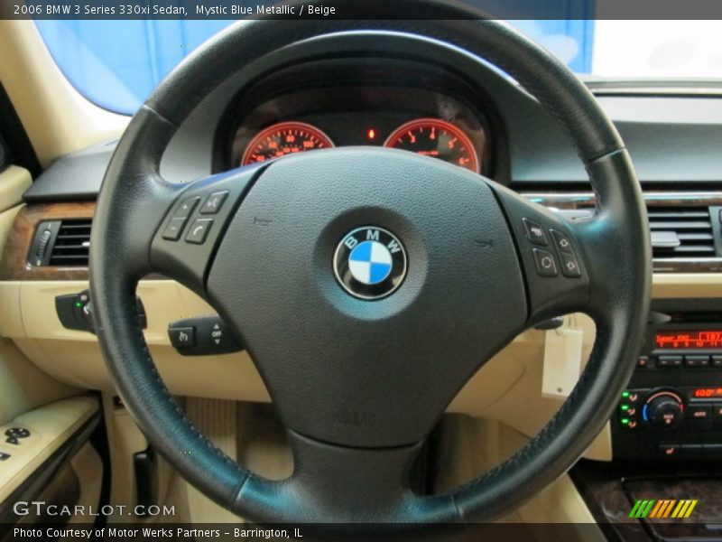 Mystic Blue Metallic / Beige 2006 BMW 3 Series 330xi Sedan