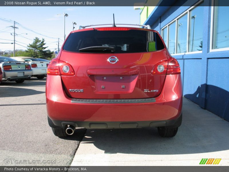 Venom Red Pearl / Black 2008 Nissan Rogue SL AWD