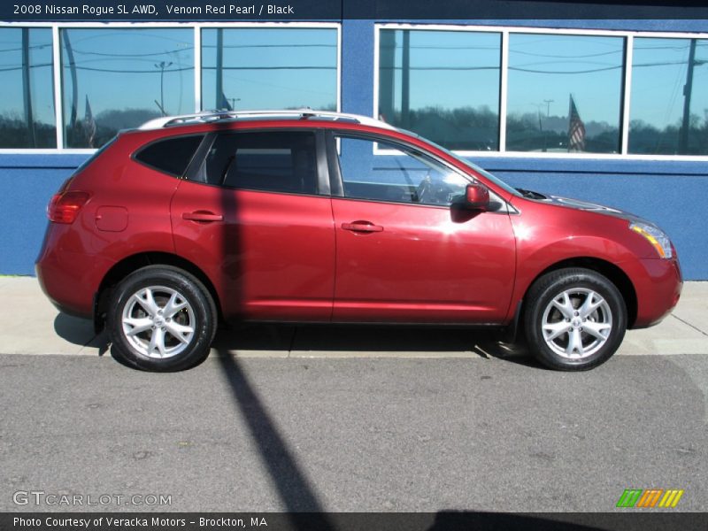 Venom Red Pearl / Black 2008 Nissan Rogue SL AWD