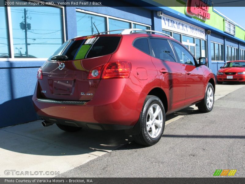 Venom Red Pearl / Black 2008 Nissan Rogue SL AWD