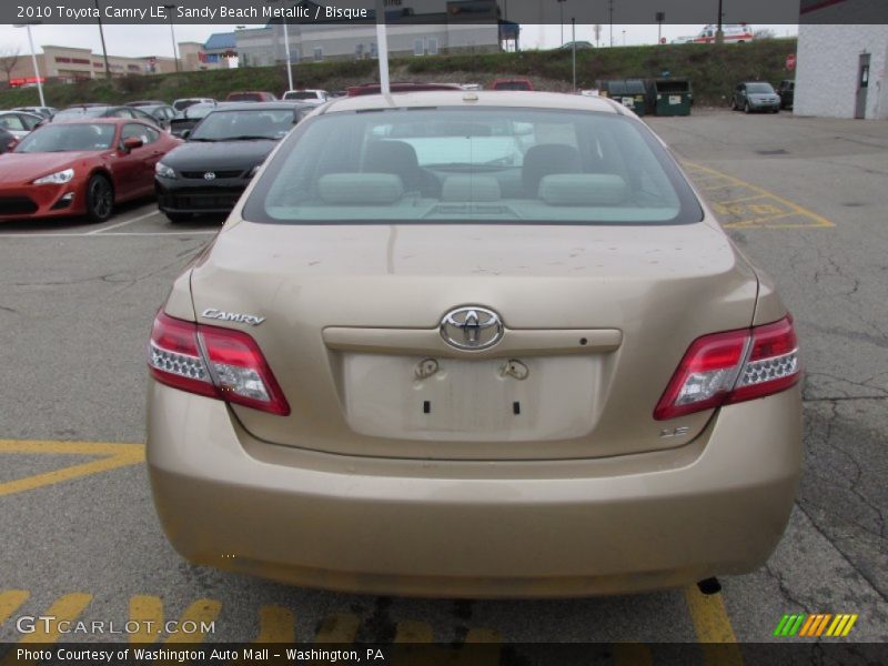 Sandy Beach Metallic / Bisque 2010 Toyota Camry LE
