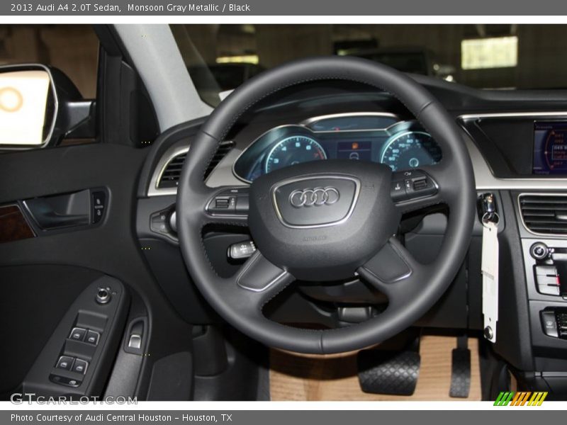 Monsoon Gray Metallic / Black 2013 Audi A4 2.0T Sedan