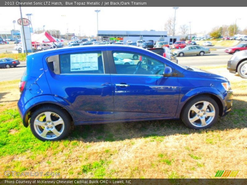 Blue Topaz Metallic / Jet Black/Dark Titanium 2013 Chevrolet Sonic LTZ Hatch