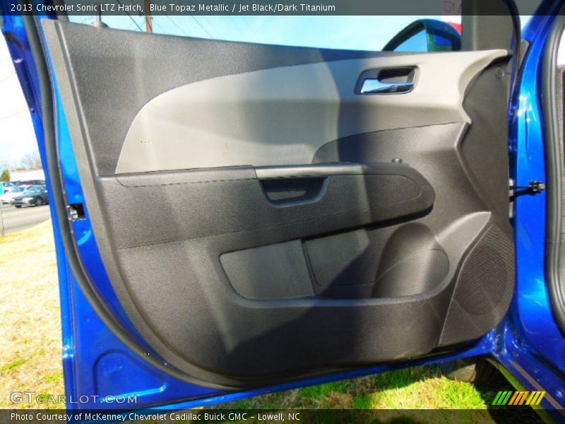 Blue Topaz Metallic / Jet Black/Dark Titanium 2013 Chevrolet Sonic LTZ Hatch