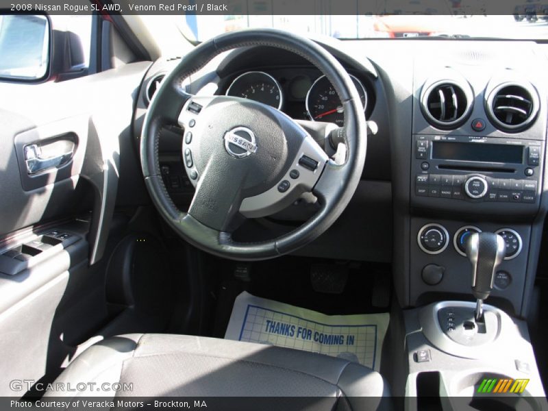 Venom Red Pearl / Black 2008 Nissan Rogue SL AWD