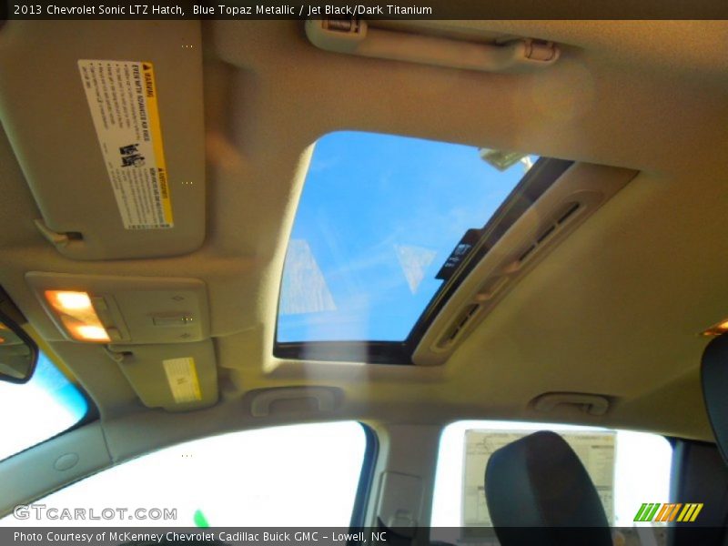 Blue Topaz Metallic / Jet Black/Dark Titanium 2013 Chevrolet Sonic LTZ Hatch