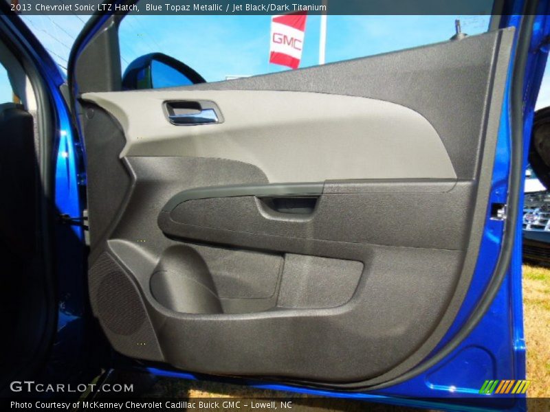 Blue Topaz Metallic / Jet Black/Dark Titanium 2013 Chevrolet Sonic LTZ Hatch