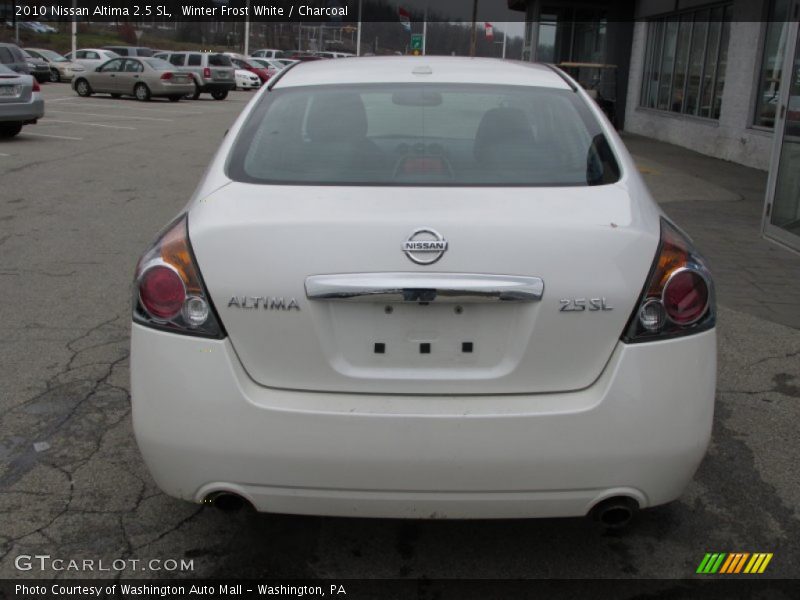 Winter Frost White / Charcoal 2010 Nissan Altima 2.5 SL