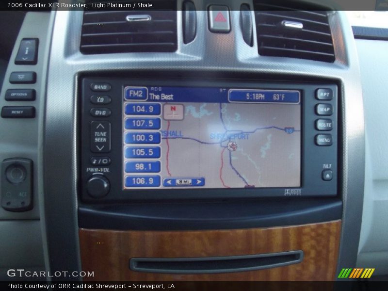 Navigation of 2006 XLR Roadster