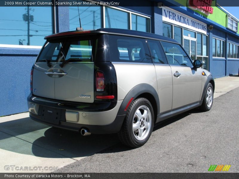 Sparkling Silver Metallic / Black/Grey 2009 Mini Cooper Clubman