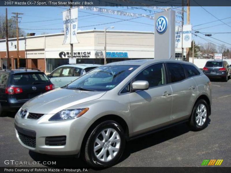 True Silver Metallic / Black 2007 Mazda CX-7 Sport