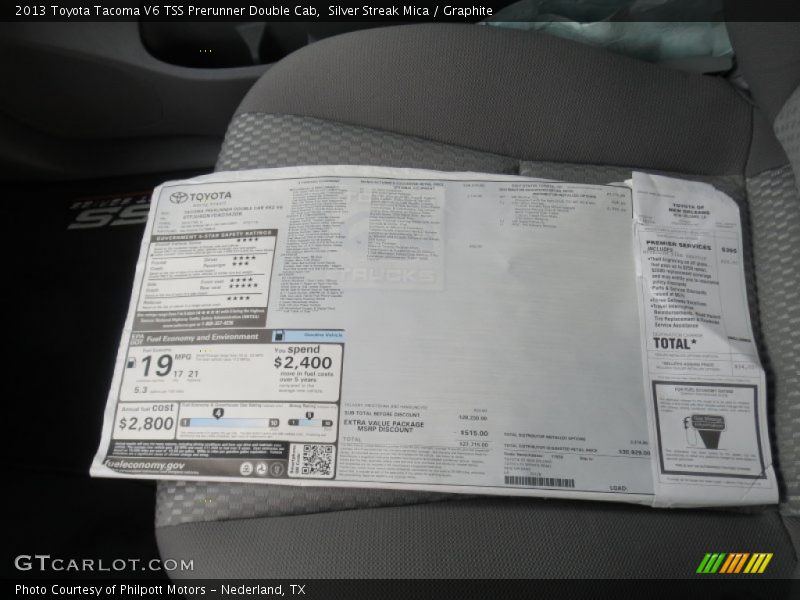 Silver Streak Mica / Graphite 2013 Toyota Tacoma V6 TSS Prerunner Double Cab