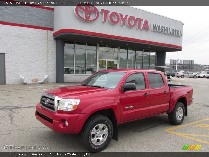 Barcelona Red Metallic / Graphite 2010 Toyota Tacoma V6 SR5 Double Cab 4x4
