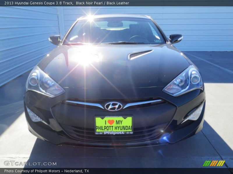 Black Noir Pearl / Black Leather 2013 Hyundai Genesis Coupe 3.8 Track