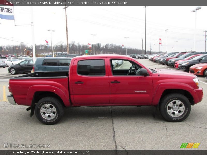 Barcelona Red Metallic / Graphite 2010 Toyota Tacoma V6 SR5 Double Cab 4x4