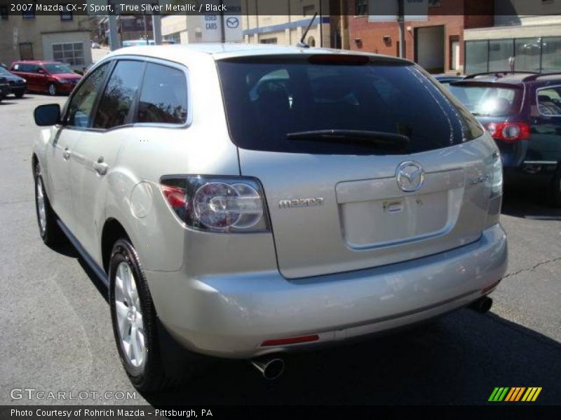 True Silver Metallic / Black 2007 Mazda CX-7 Sport