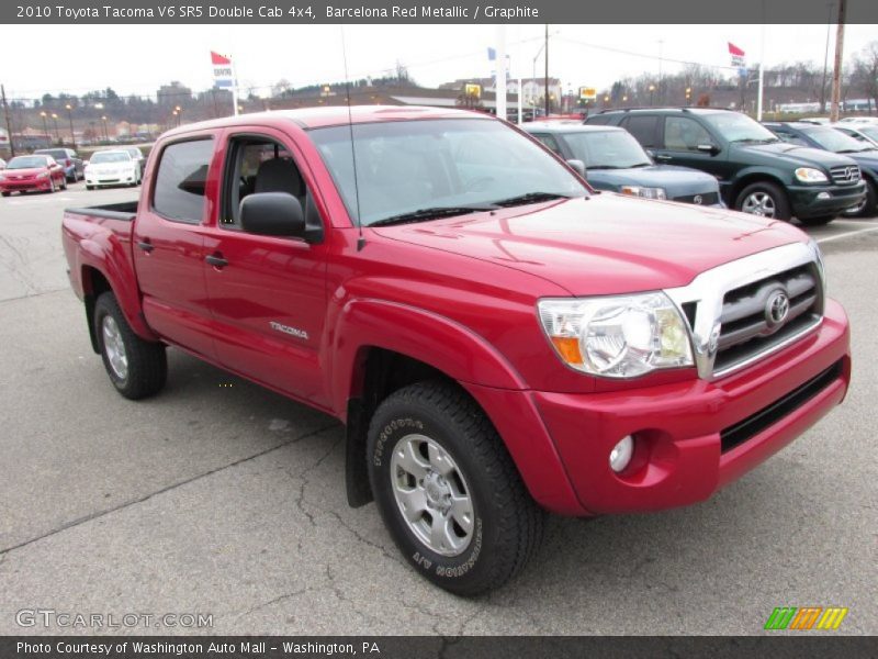Barcelona Red Metallic / Graphite 2010 Toyota Tacoma V6 SR5 Double Cab 4x4