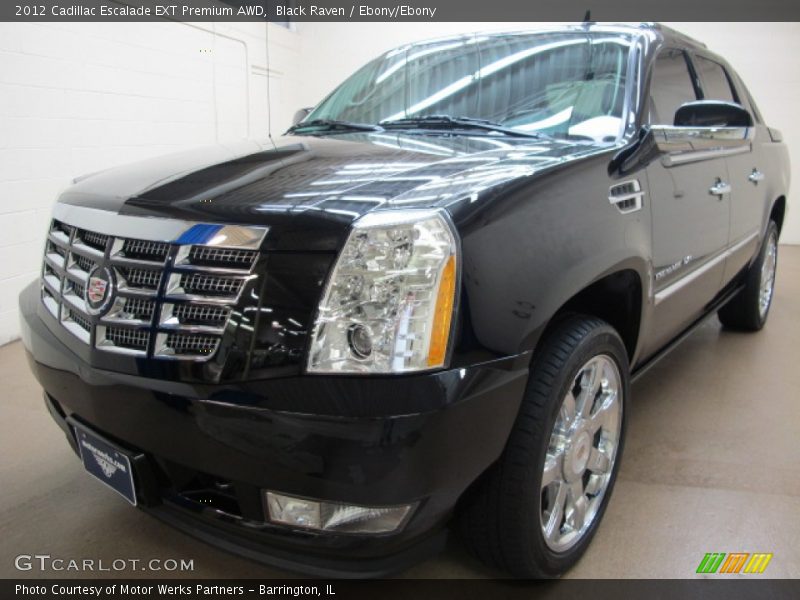 Black Raven / Ebony/Ebony 2012 Cadillac Escalade EXT Premium AWD