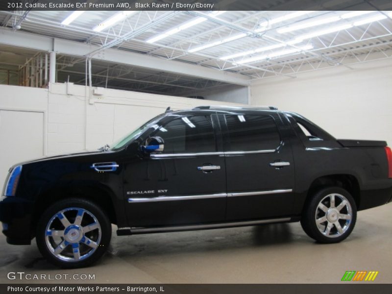 Black Raven / Ebony/Ebony 2012 Cadillac Escalade EXT Premium AWD