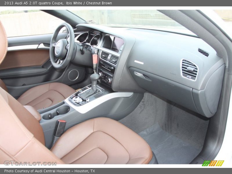 Ibis White / Chestnut Brown 2013 Audi A5 2.0T quattro Coupe