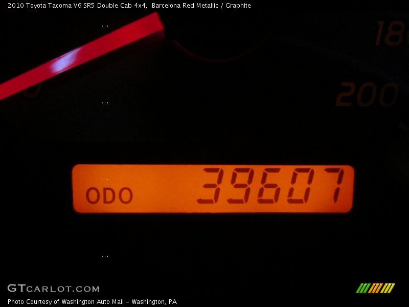 Barcelona Red Metallic / Graphite 2010 Toyota Tacoma V6 SR5 Double Cab 4x4
