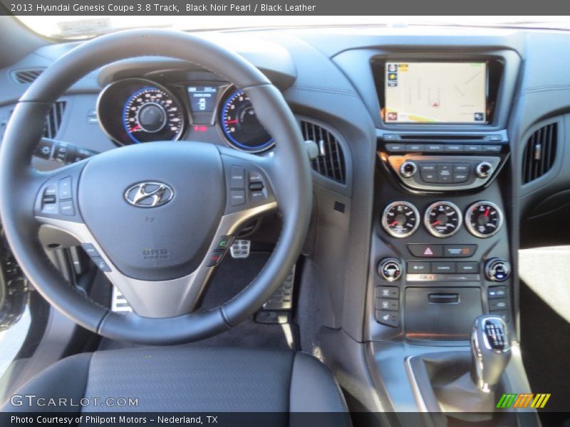 Black Noir Pearl / Black Leather 2013 Hyundai Genesis Coupe 3.8 Track