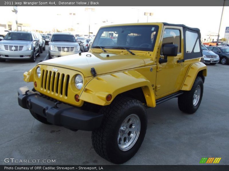 Detonator Yellow / Black 2011 Jeep Wrangler Sport 4x4