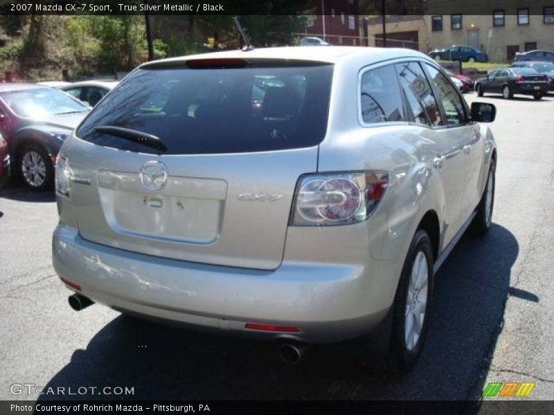 True Silver Metallic / Black 2007 Mazda CX-7 Sport