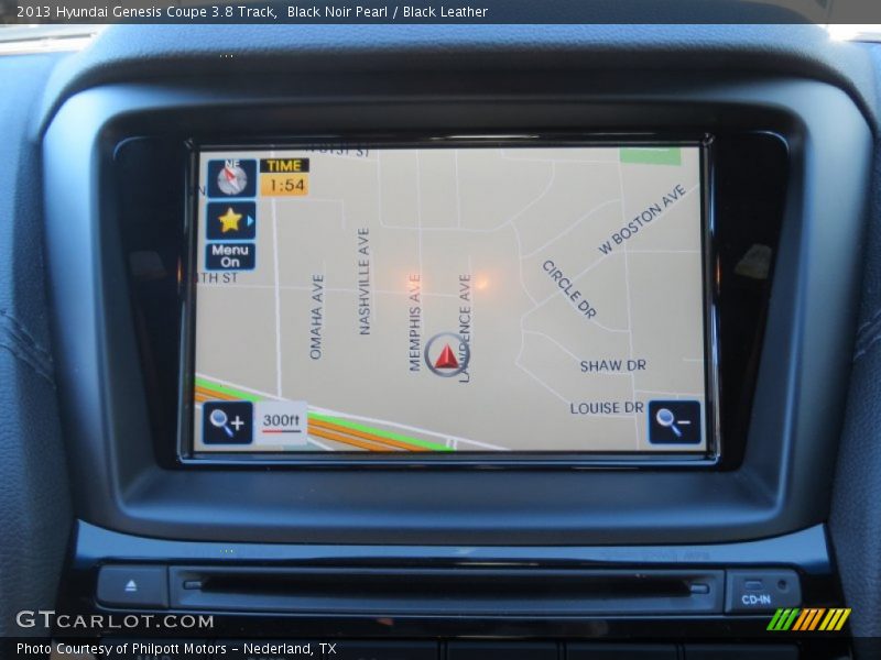Navigation of 2013 Genesis Coupe 3.8 Track