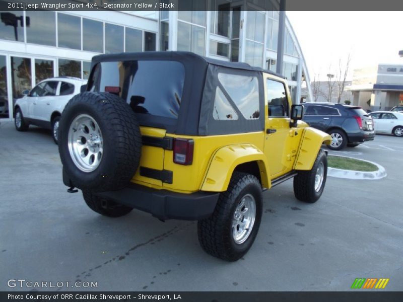 Detonator Yellow / Black 2011 Jeep Wrangler Sport 4x4