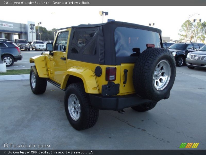 Detonator Yellow / Black 2011 Jeep Wrangler Sport 4x4