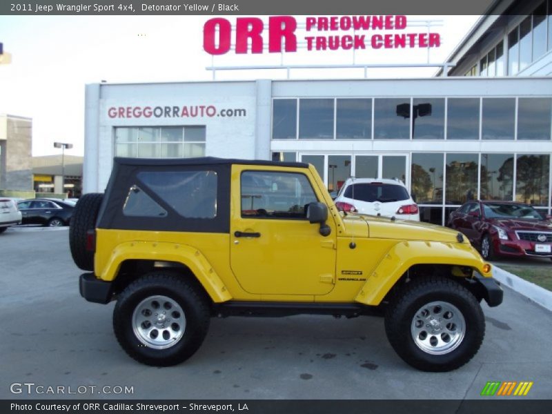 Detonator Yellow / Black 2011 Jeep Wrangler Sport 4x4