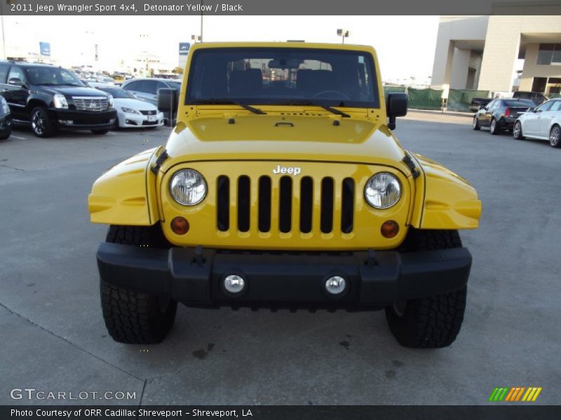 Detonator Yellow / Black 2011 Jeep Wrangler Sport 4x4