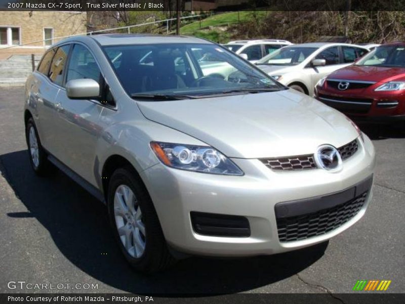 True Silver Metallic / Black 2007 Mazda CX-7 Sport